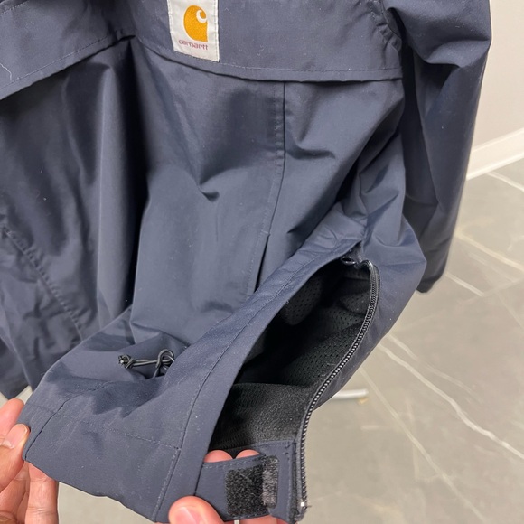 Carhartt Navy Blue Hooded Jacket - Picture 7 of 7